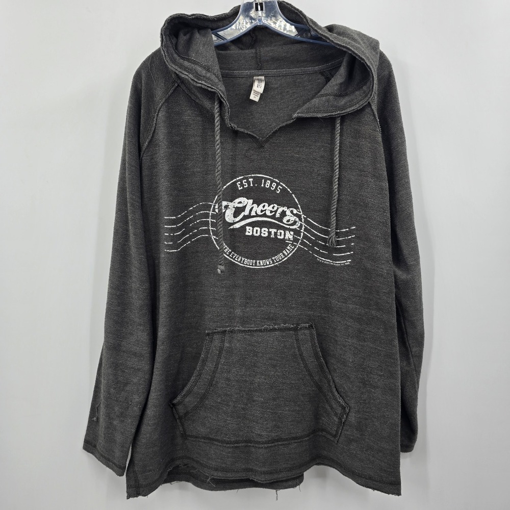 Cheers Boston Hoodie Mens 2XL Gray Where Everybody Knows Your Name US Apparel